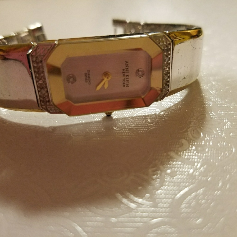 Anne Klein Diamond Swiss Watch